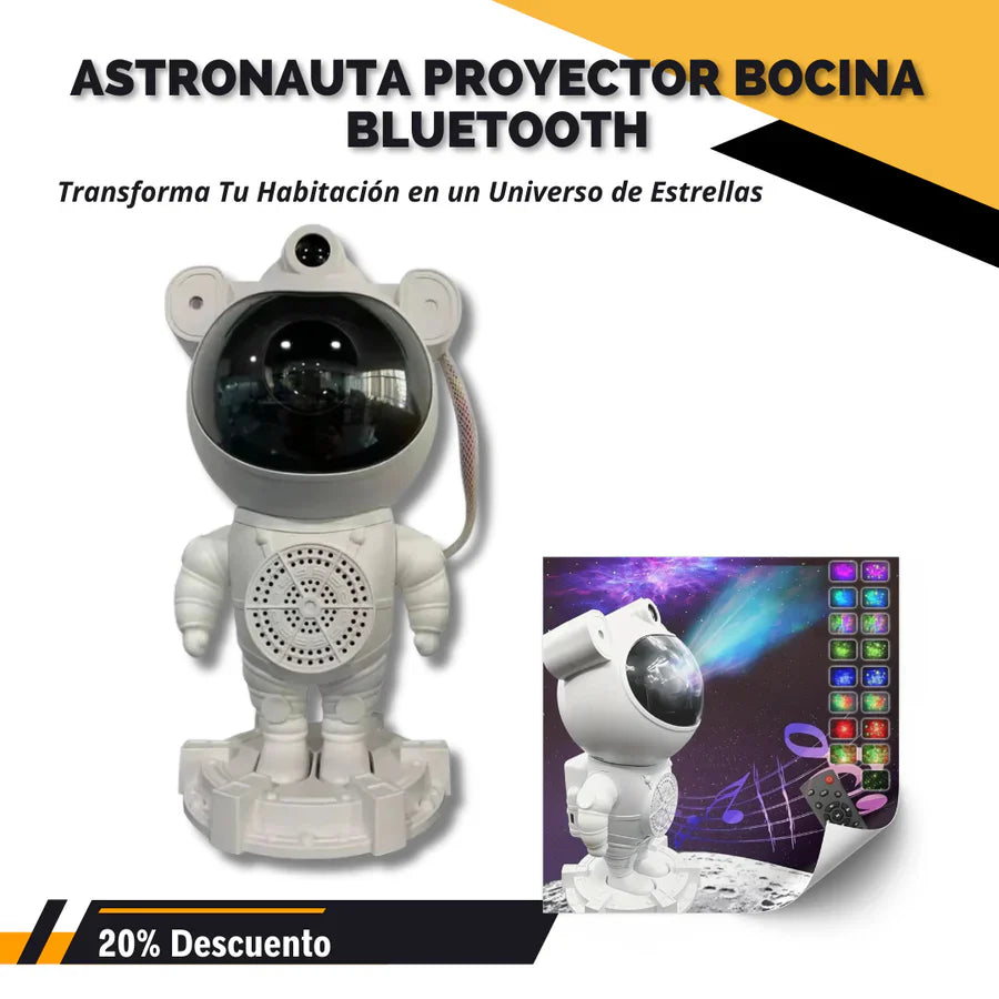 Astronauta Proyector Bocina Bluetooth