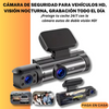 Cámara de Seguridad para Vehículos HD, Visión Nocturna, Grabación todo el día - ¡Protege tu coche 24/7 con la cámara autos de doble visión HD